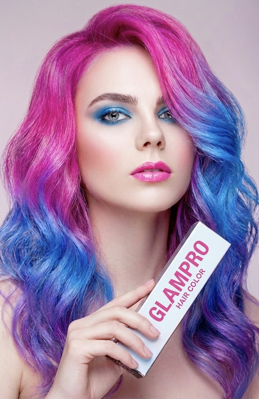 Red and black 3D cube mockup on a table