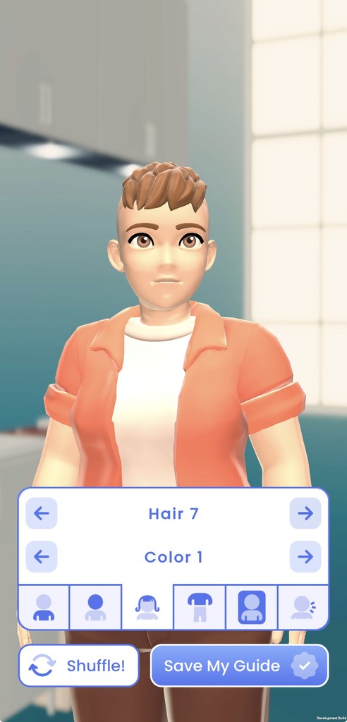 LiFT app screen with Alex the virtual guide