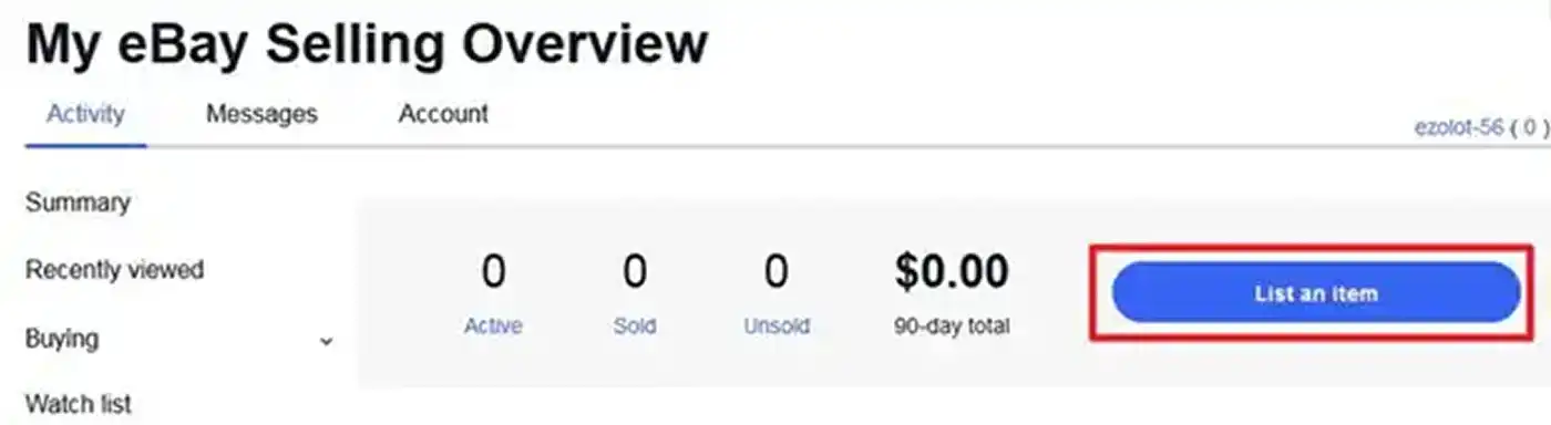 Sell On eBay Overview