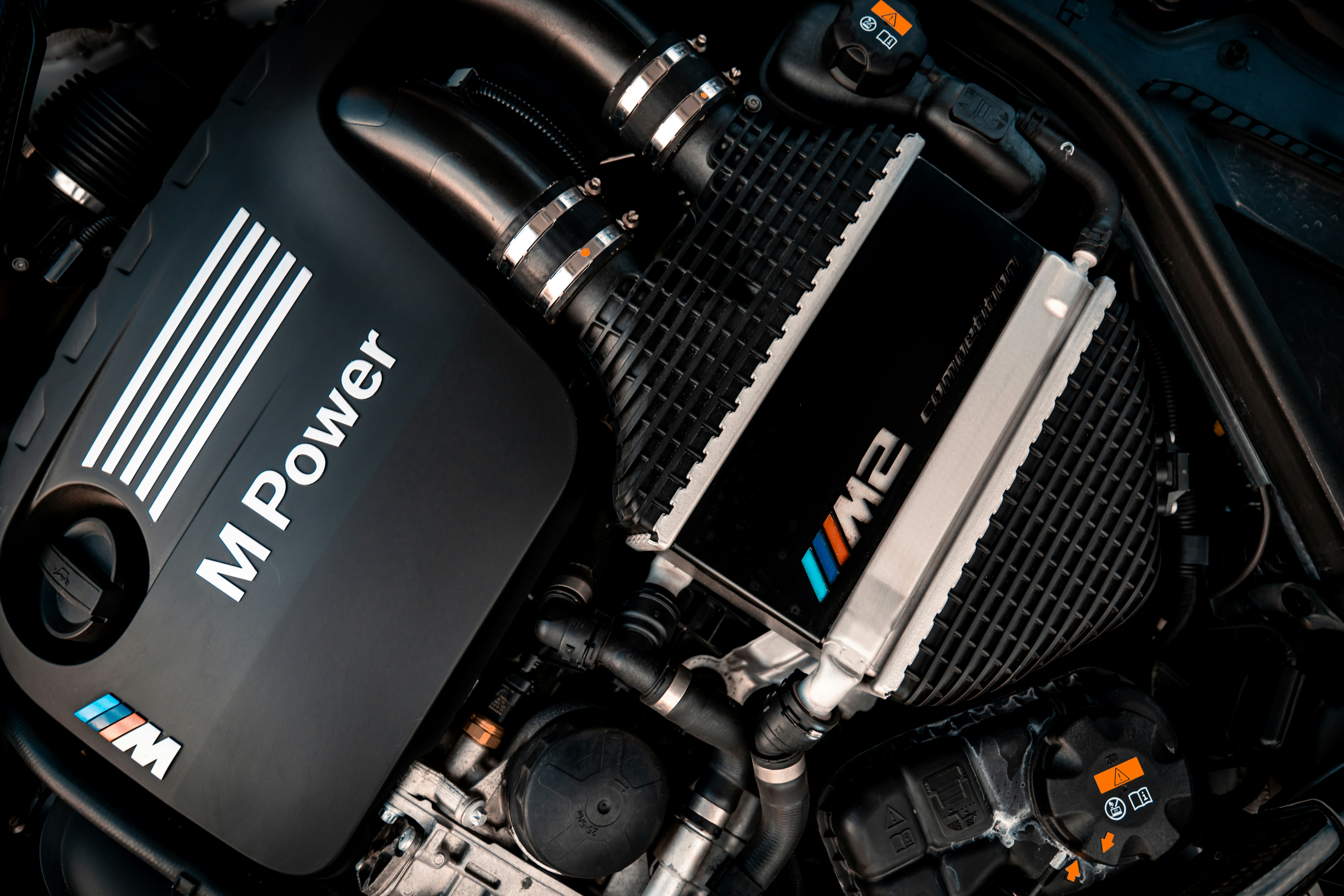 Car engine close up