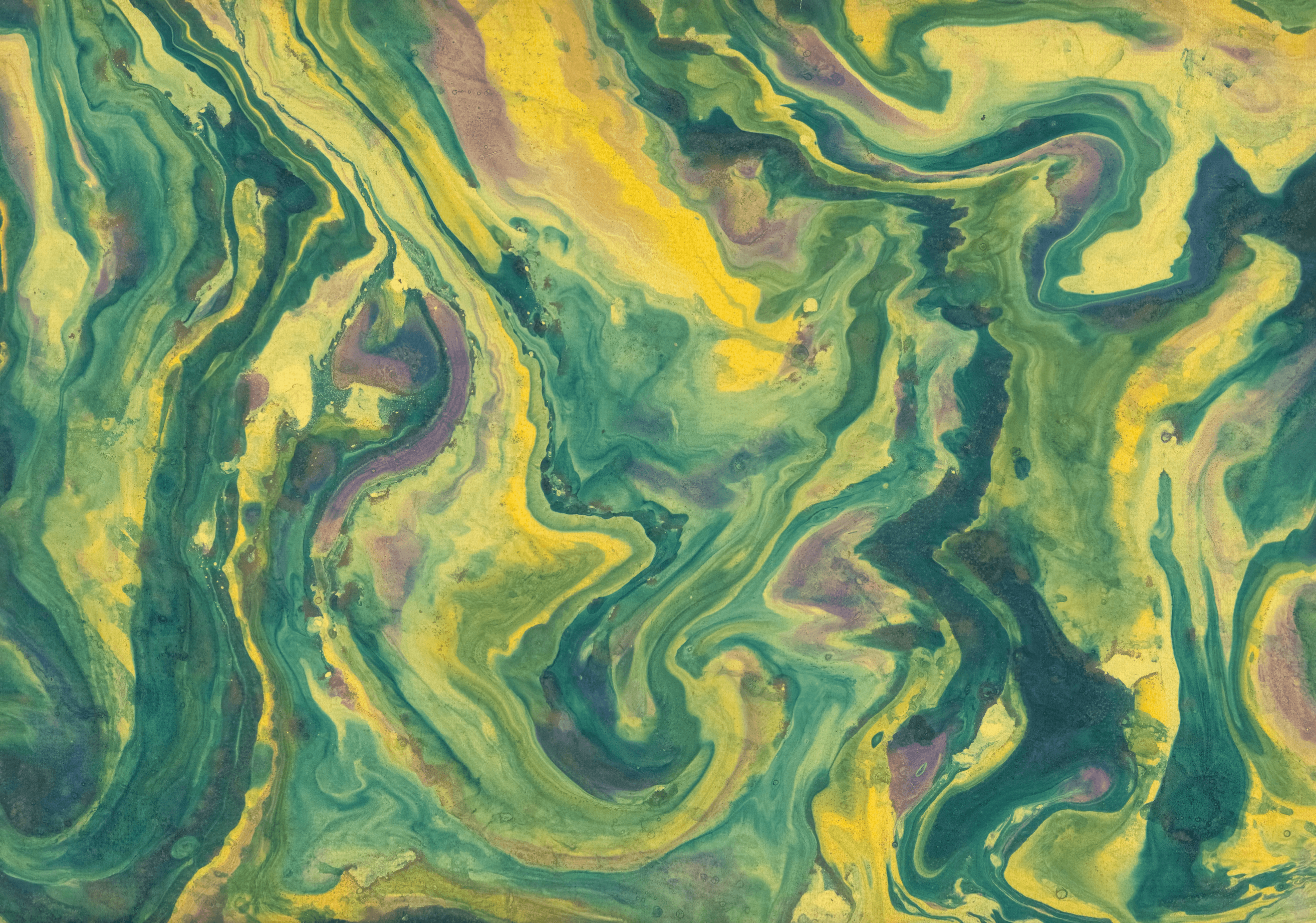 Abstract green and yellow marble texture