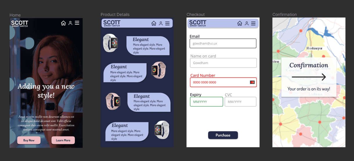 Scott Headphones App Design