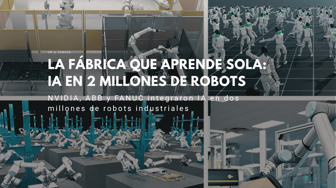 ínea de manufactura con robots industriales integrados con inteligencia artificial — GTC 2026 physical AI