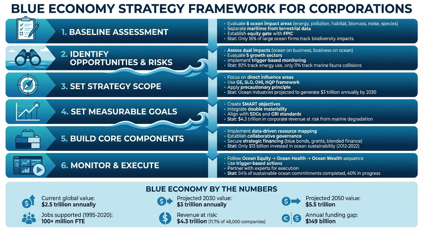 6-Step Blue Economy Strategy Framework for Corporations