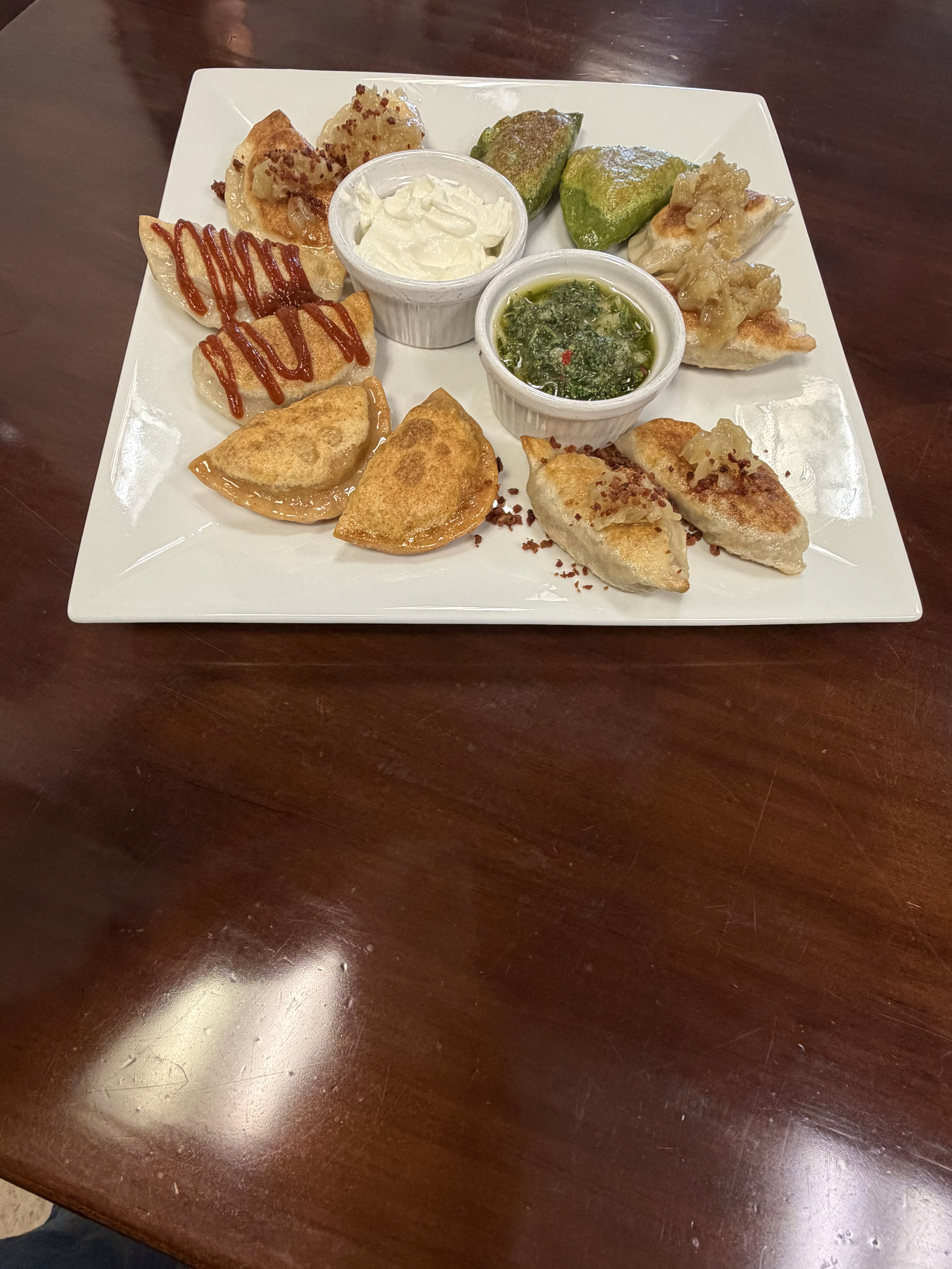 Potato cheese and onion Pierogi (V) in Tulsa