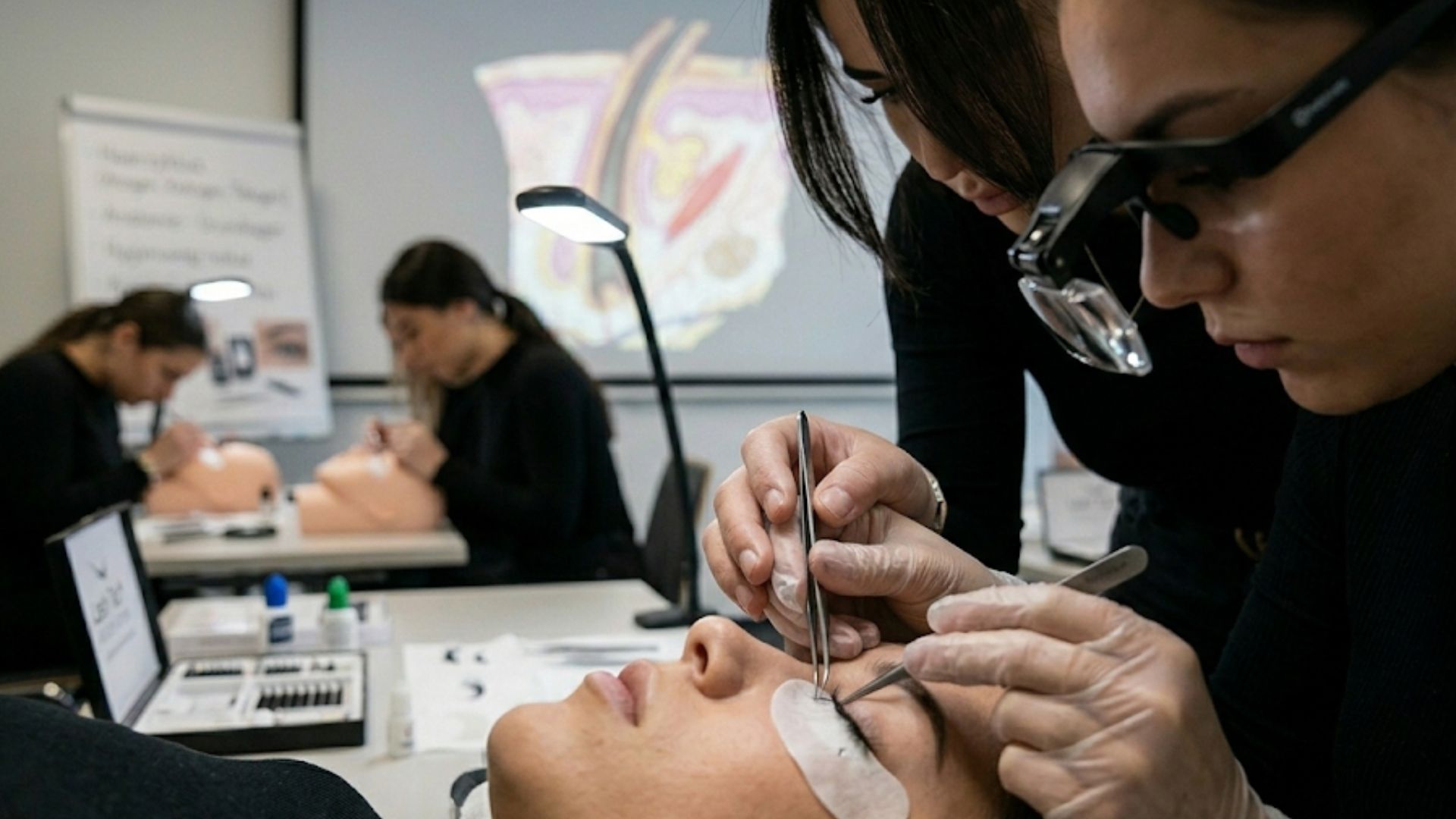 Coach explaining something to an athlete