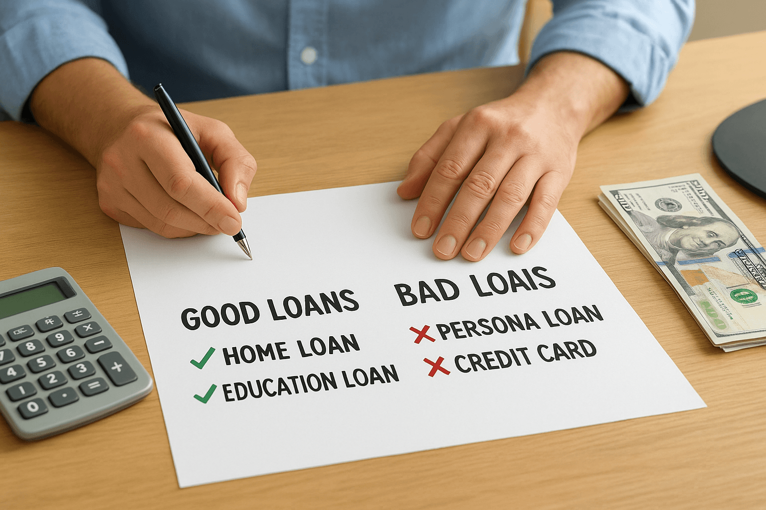 Differentiate good loans from bad loans