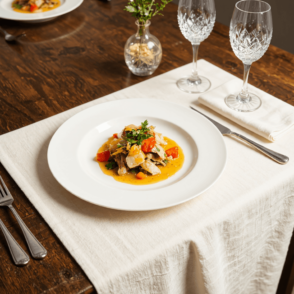 product photography of Gourmet food dish