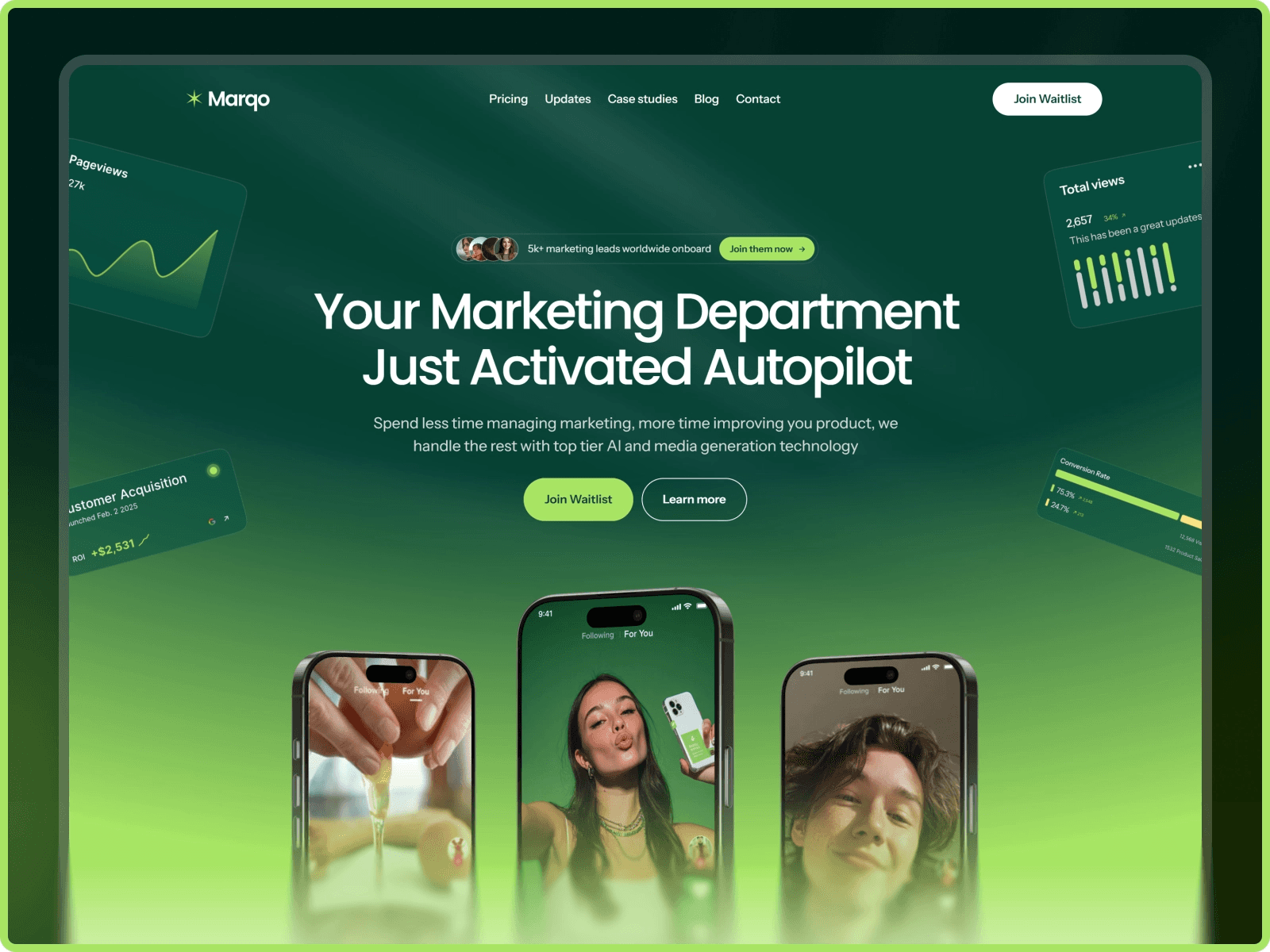 Top 13 Colorful Website Templates - Marqo