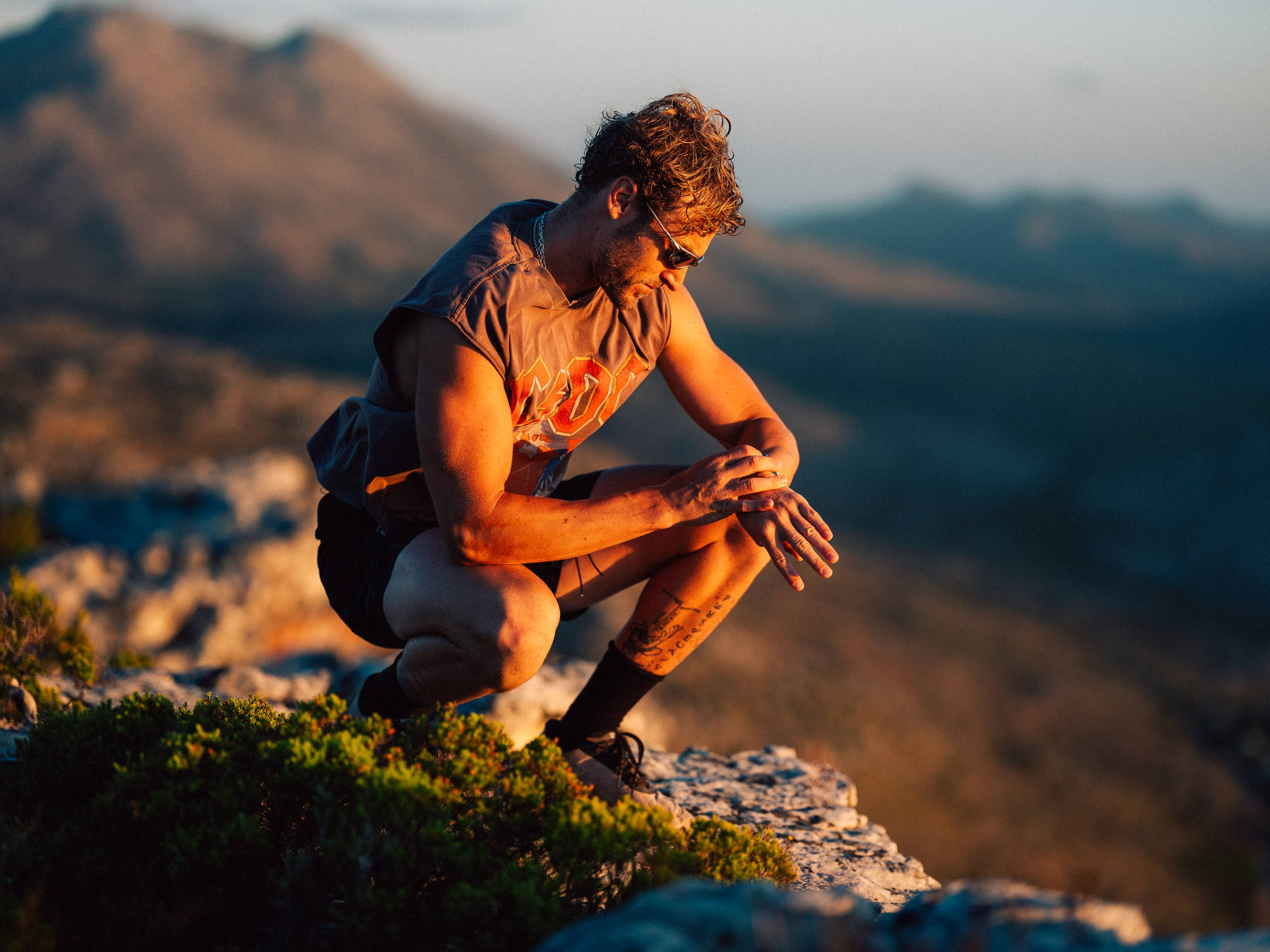 Coach explaining stuff to an athlete