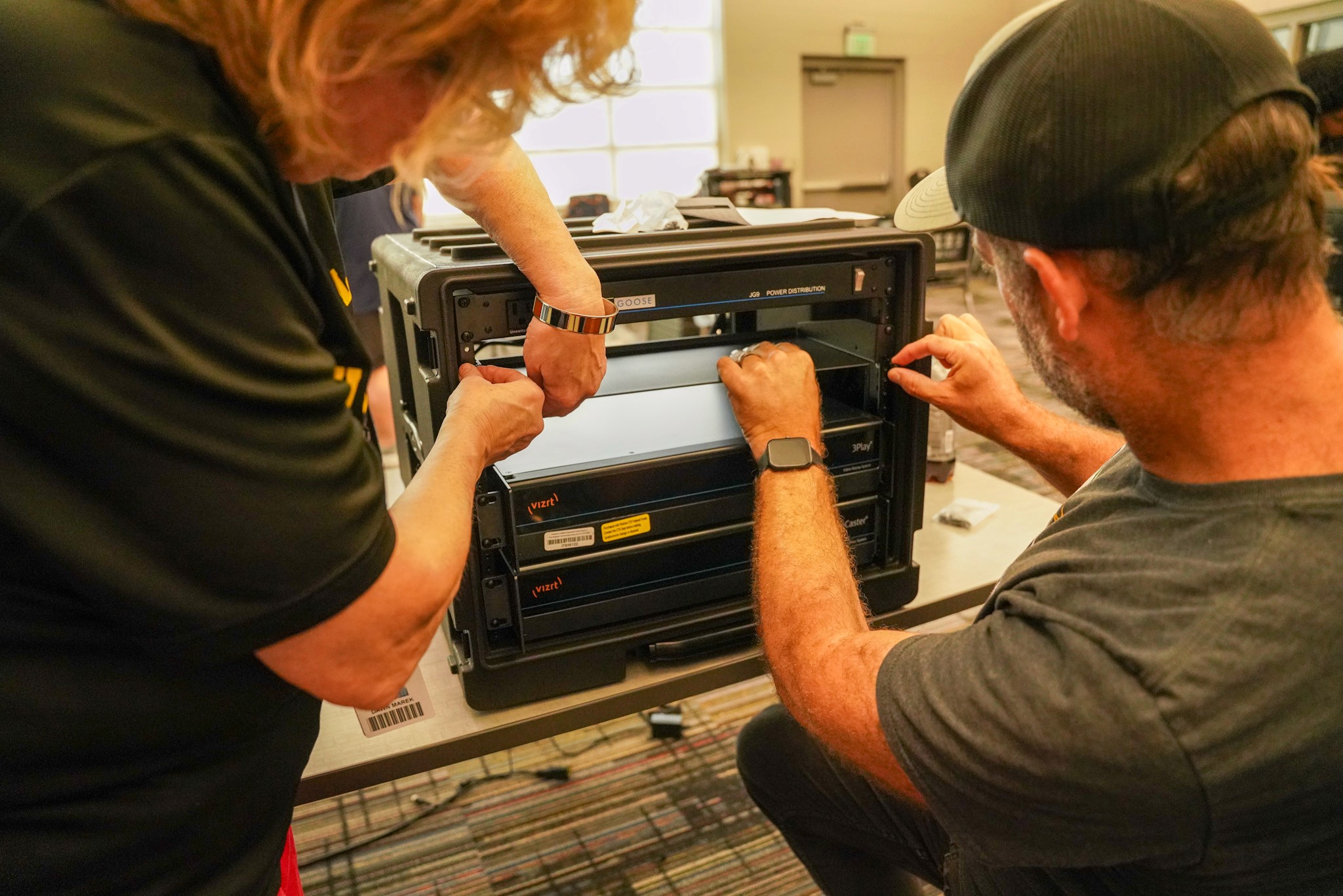 Broadcast equipment setup and installation