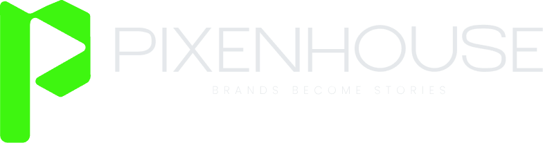PIXENHOUSE logo with tagline "Brands Become Stories"