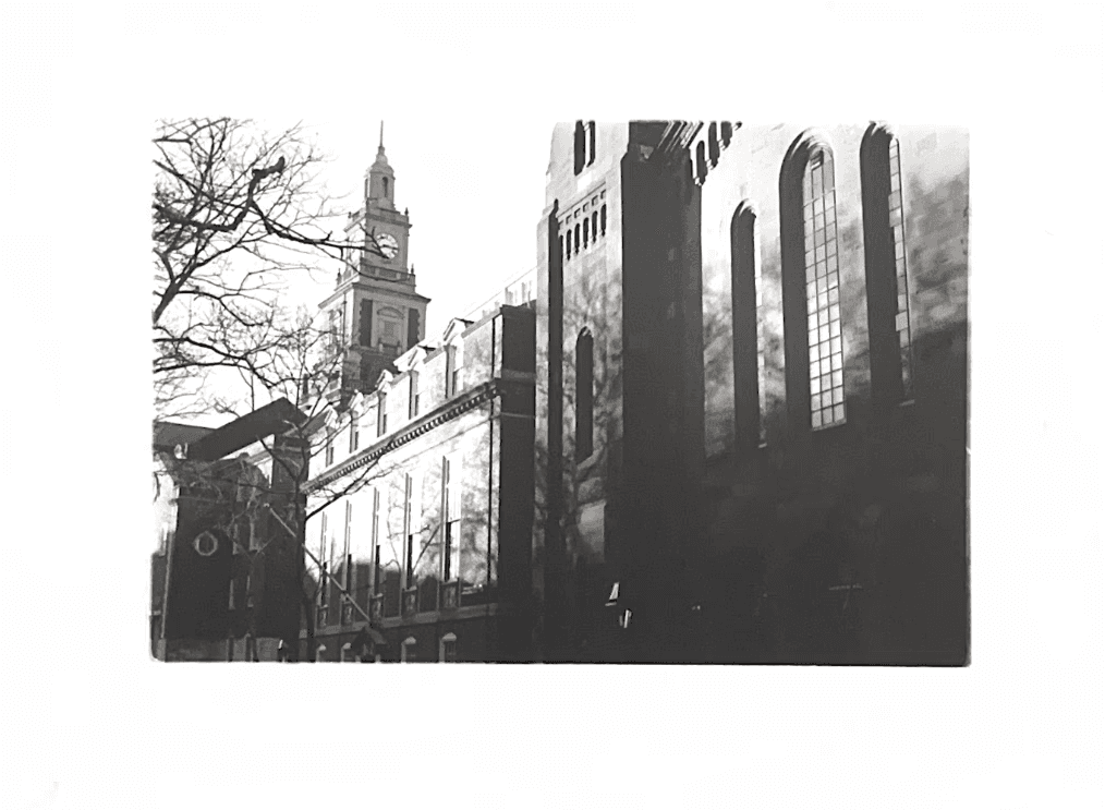 a cell phone on a white block