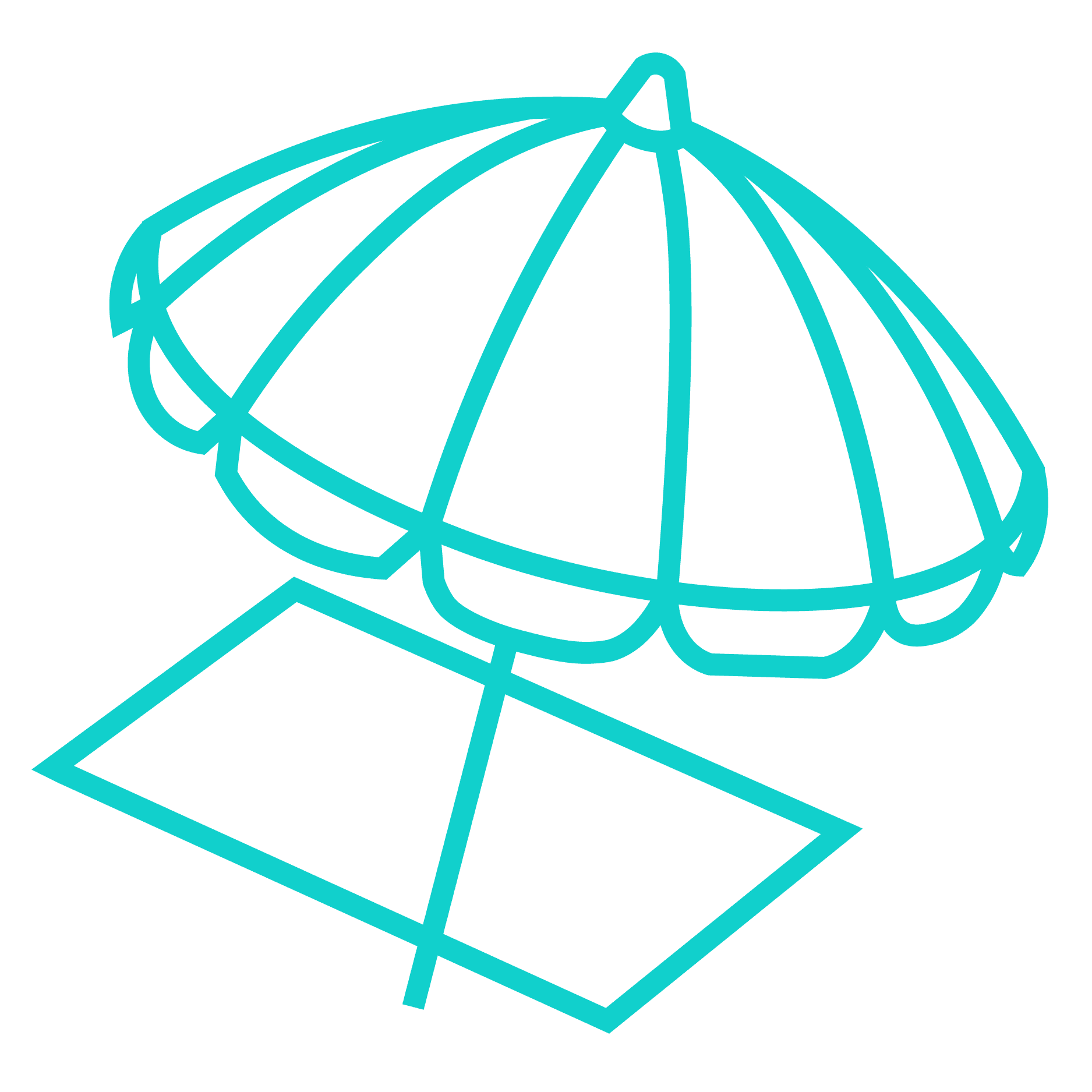 Blue panel with an eye icon and text: “Radical transparency – We embrace openness in communication, collaboration, and decision making.