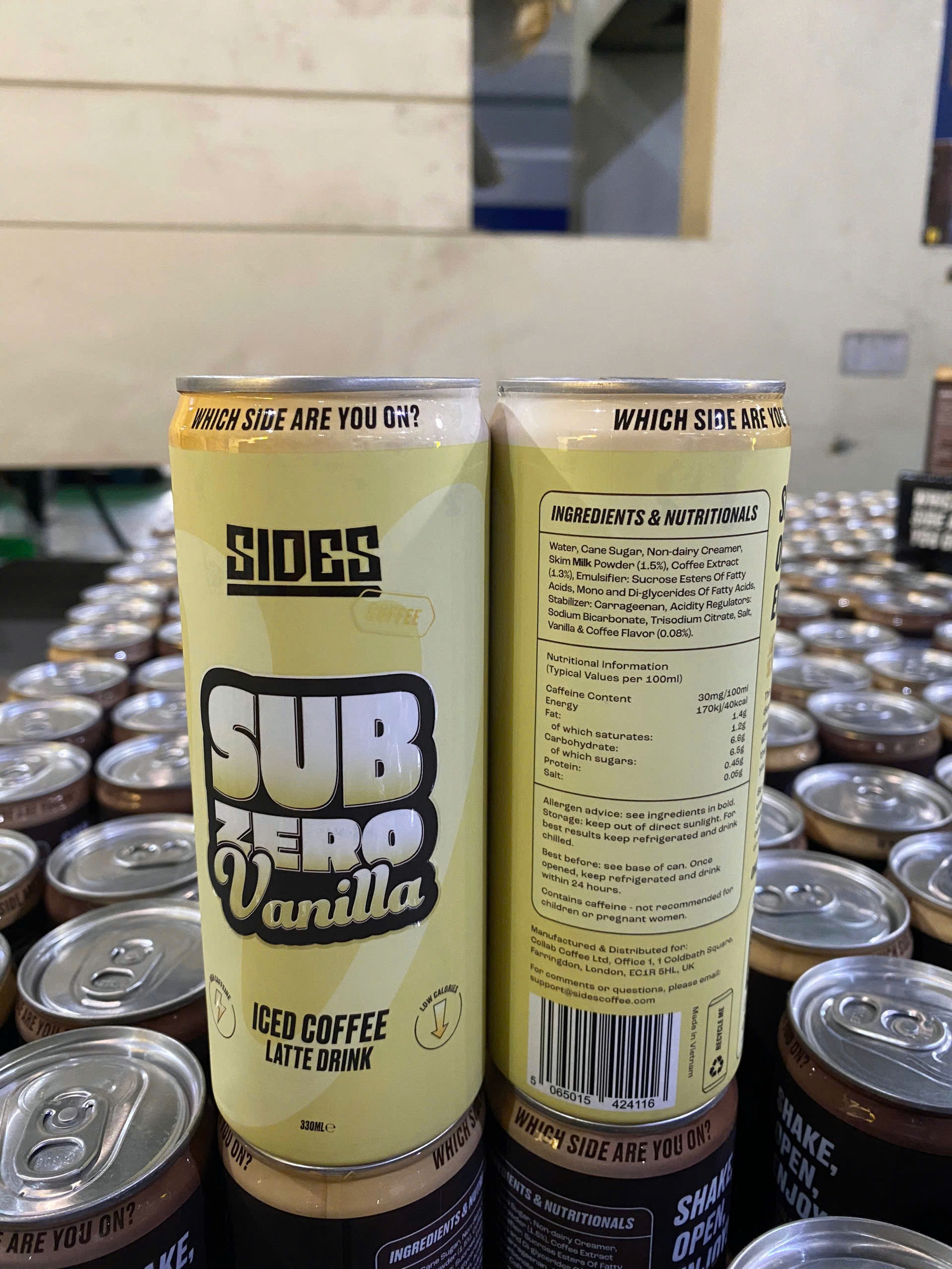 Sides Coffee during manufacturing