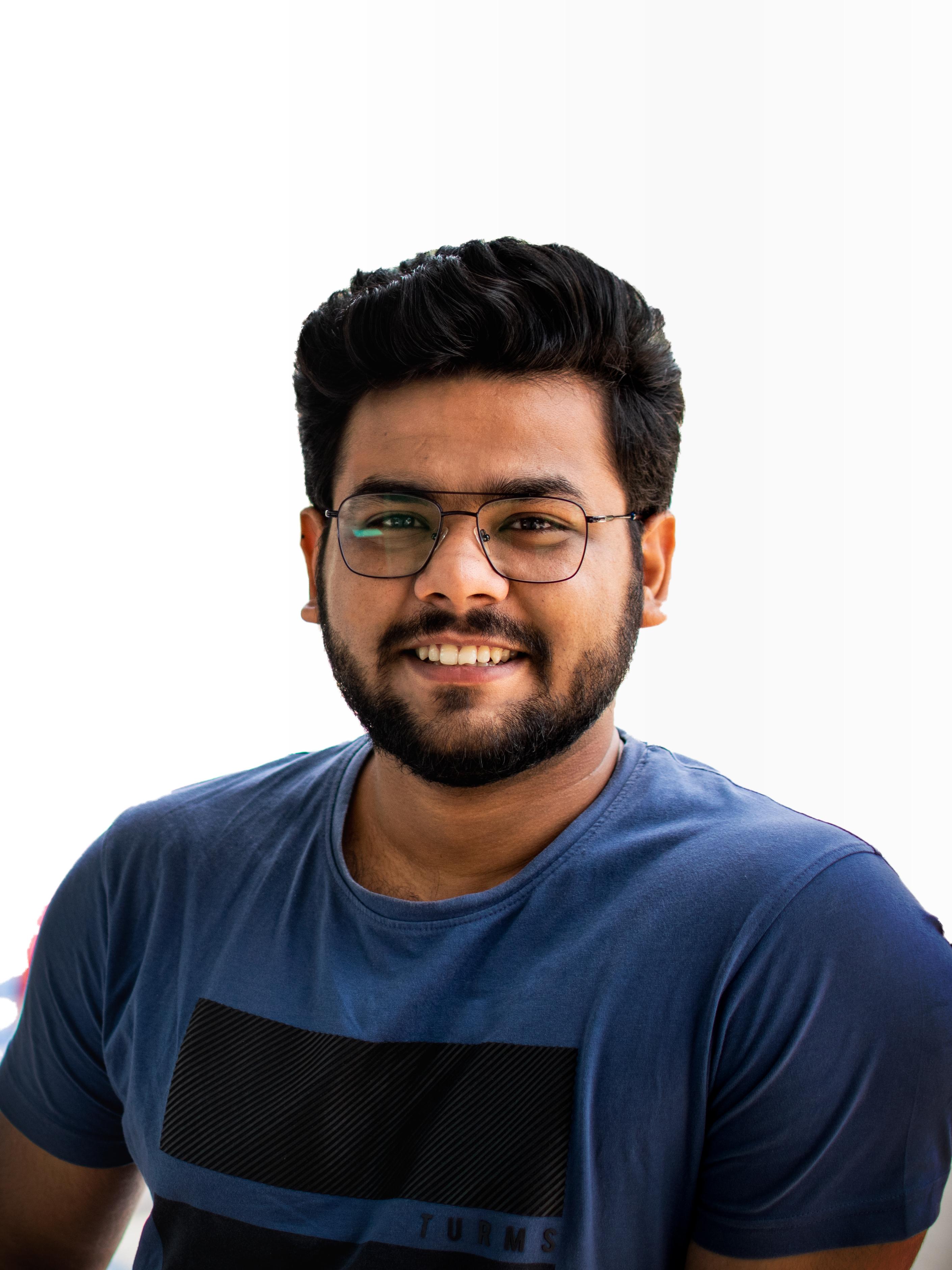 Portrait of portfolio creator – front view