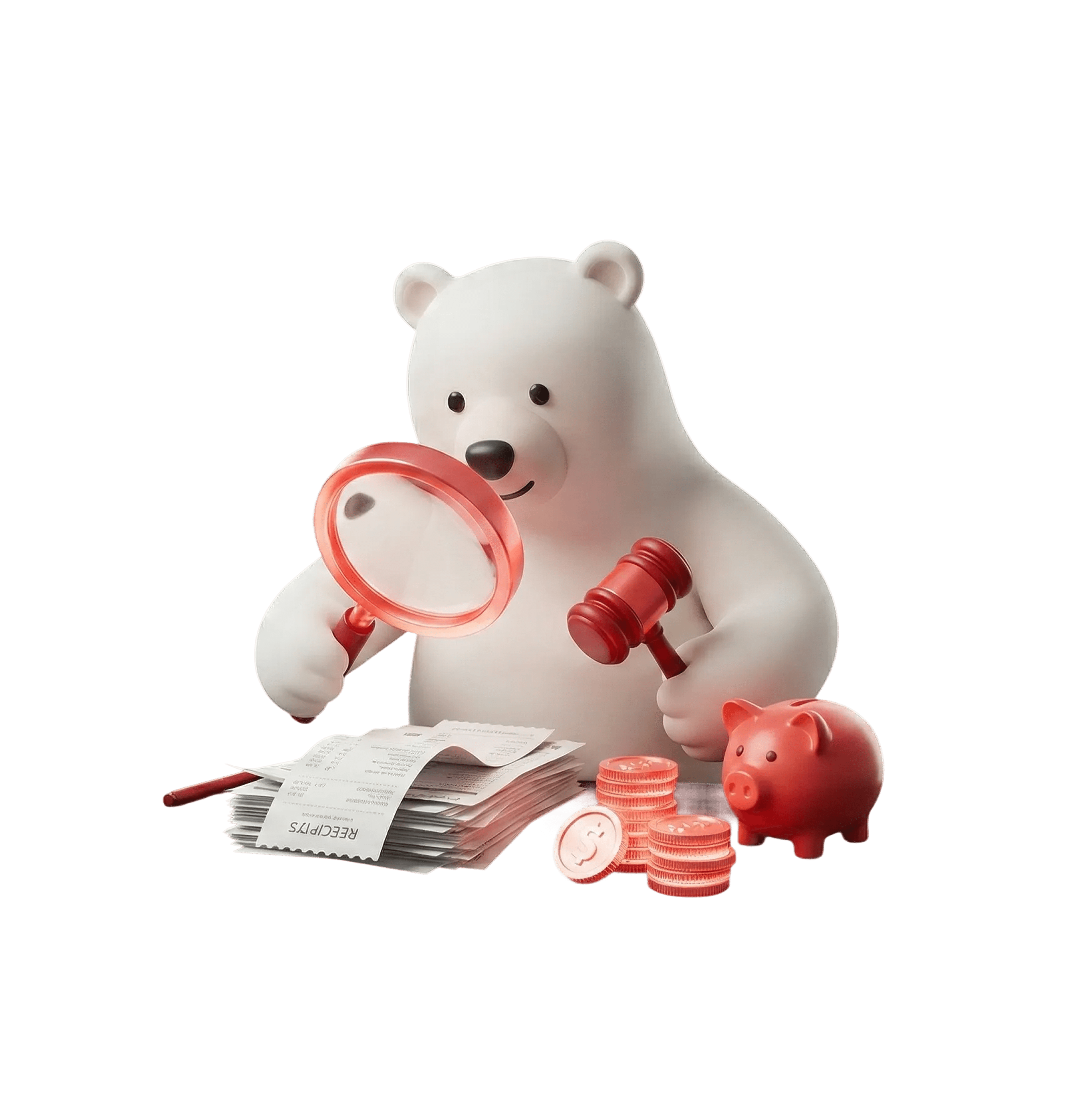 mobile app where a reciept is sorted