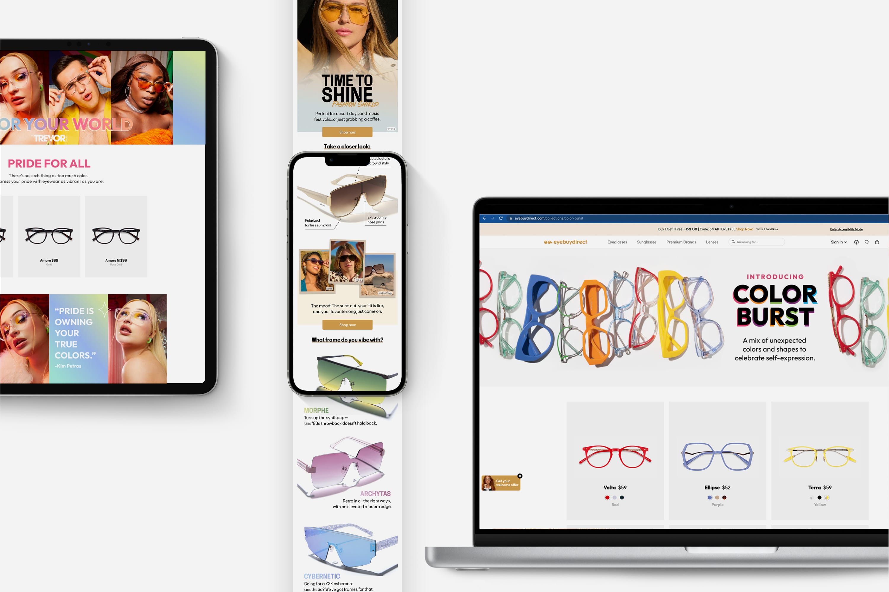 Streetside billboard with flyposters of the Batch.Works brand and illustrations