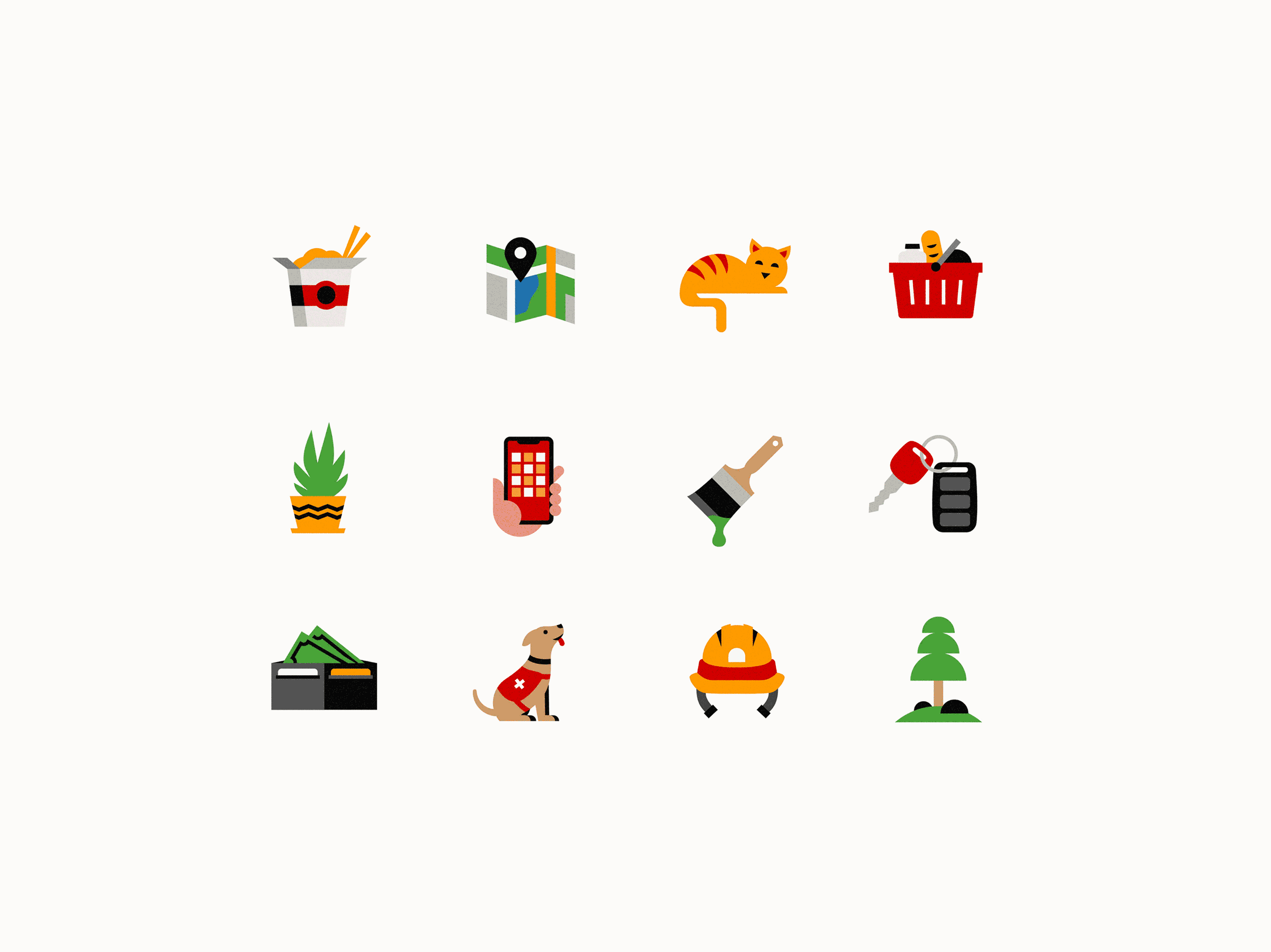 keybank illustrated icon system