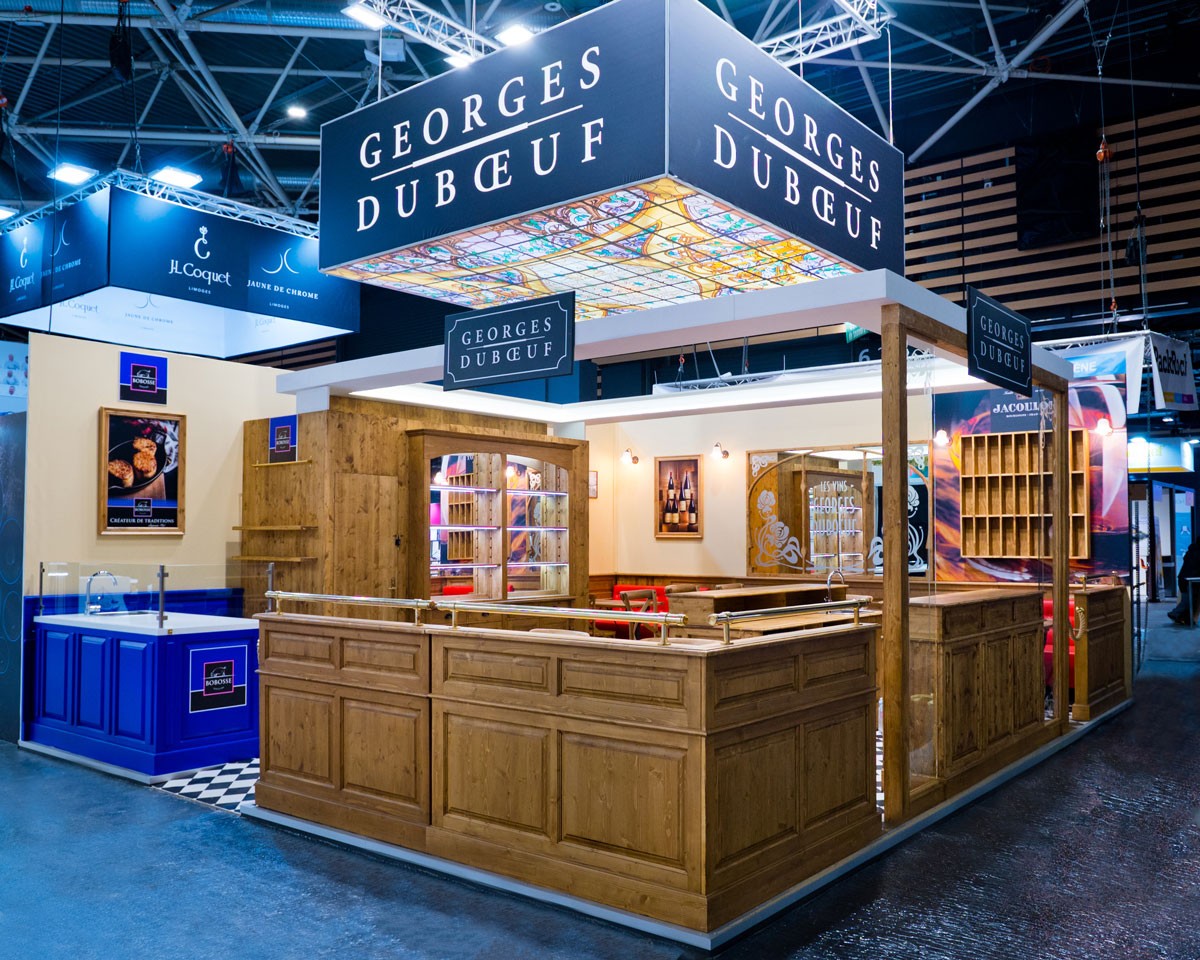 Stand indoor Georges Duboeuf by Expace