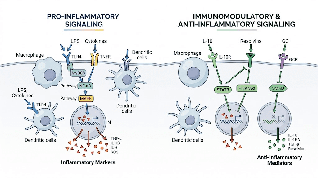 Tirzepatide autoimmune immune system modulation illustration
