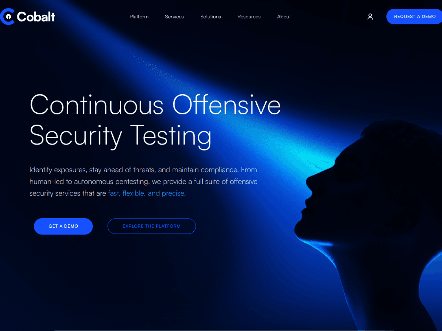 Cobalt homepage at a 1440-pixel desktop viewport