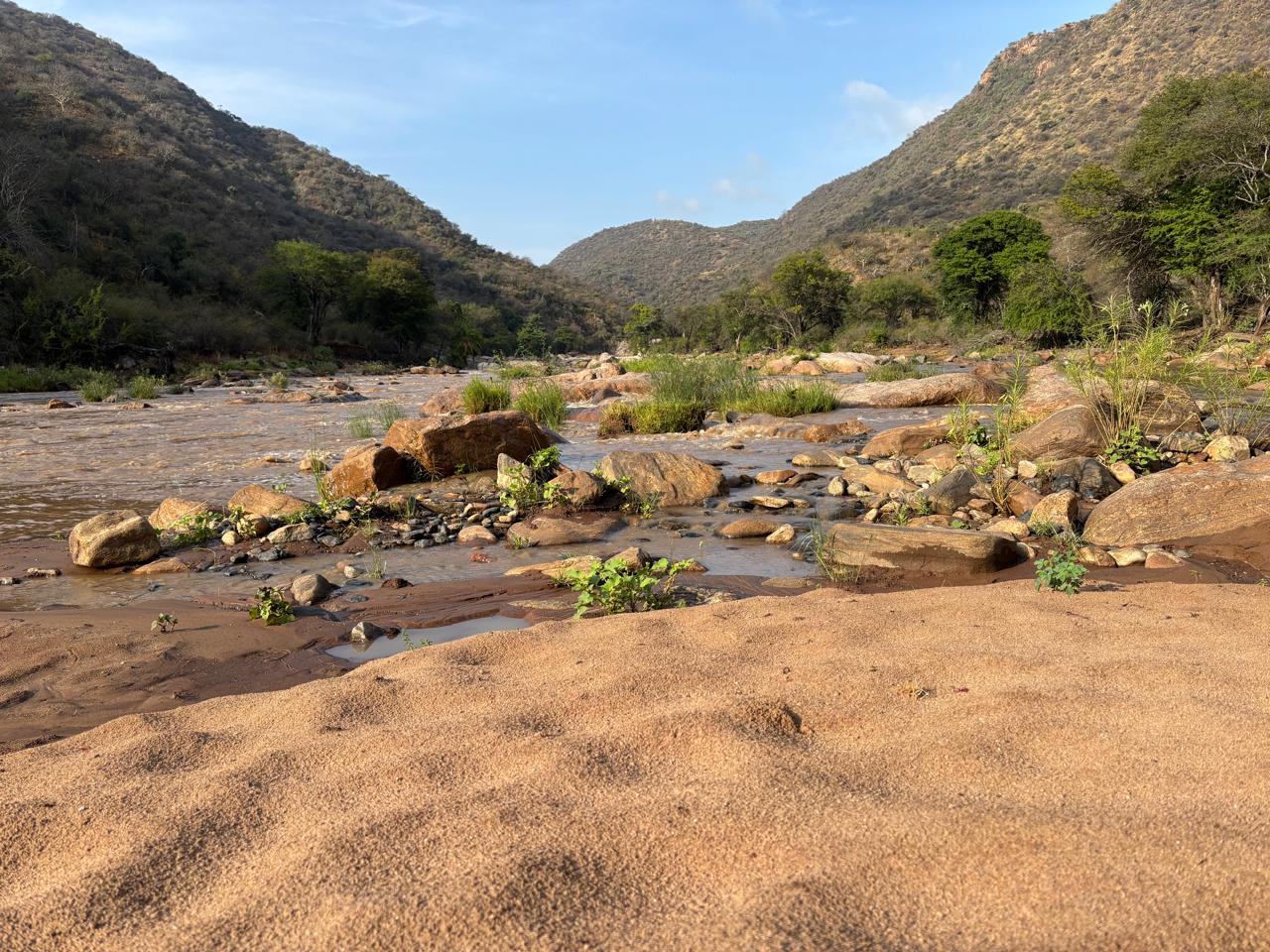 Wide river view of the conservancy