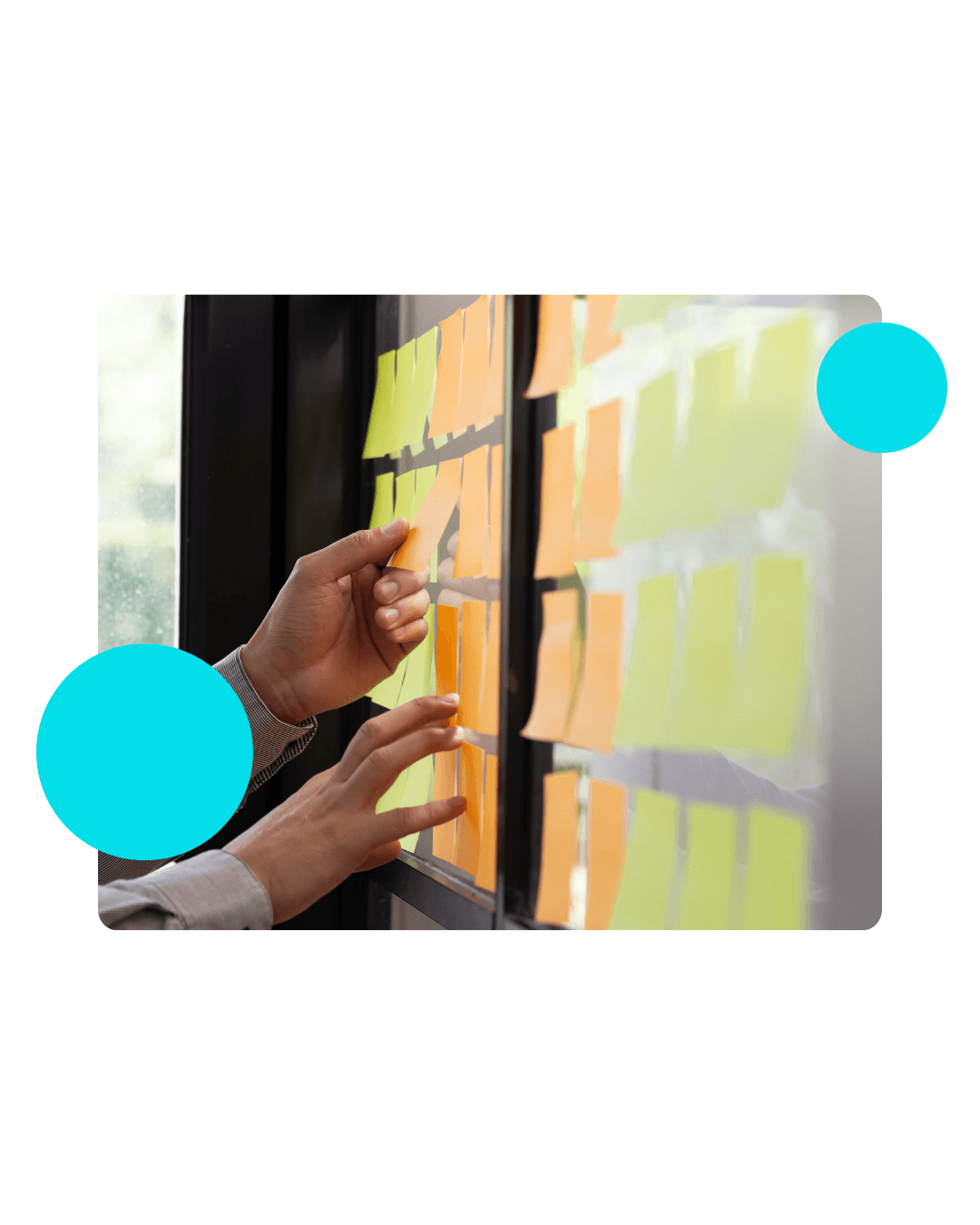 A complex network of interconnected nodes and lines, representing a system or process.  The nodes are various shapes and sizes, some containing text or icons. The overall style is dark with purple accents.