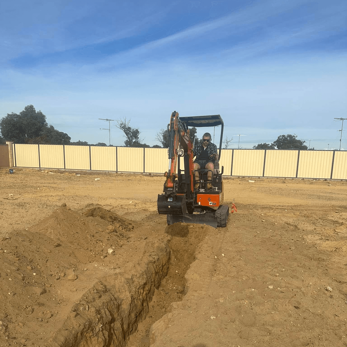 Electrician doing work