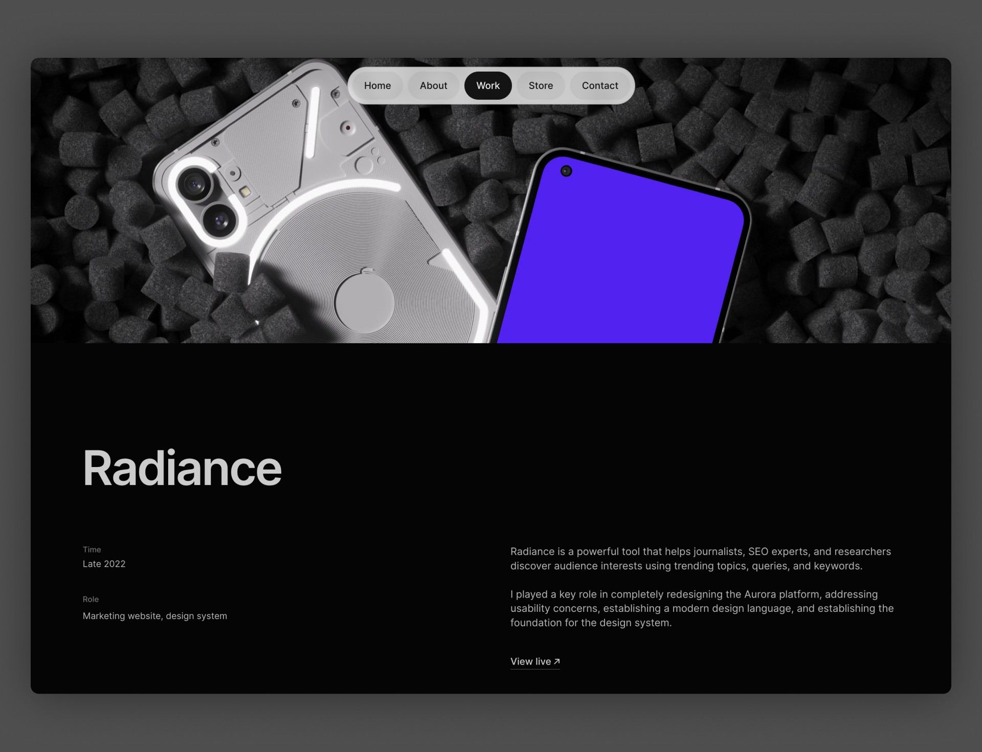 Maxima store page