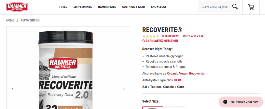 Hammer Nutrition Recoverite