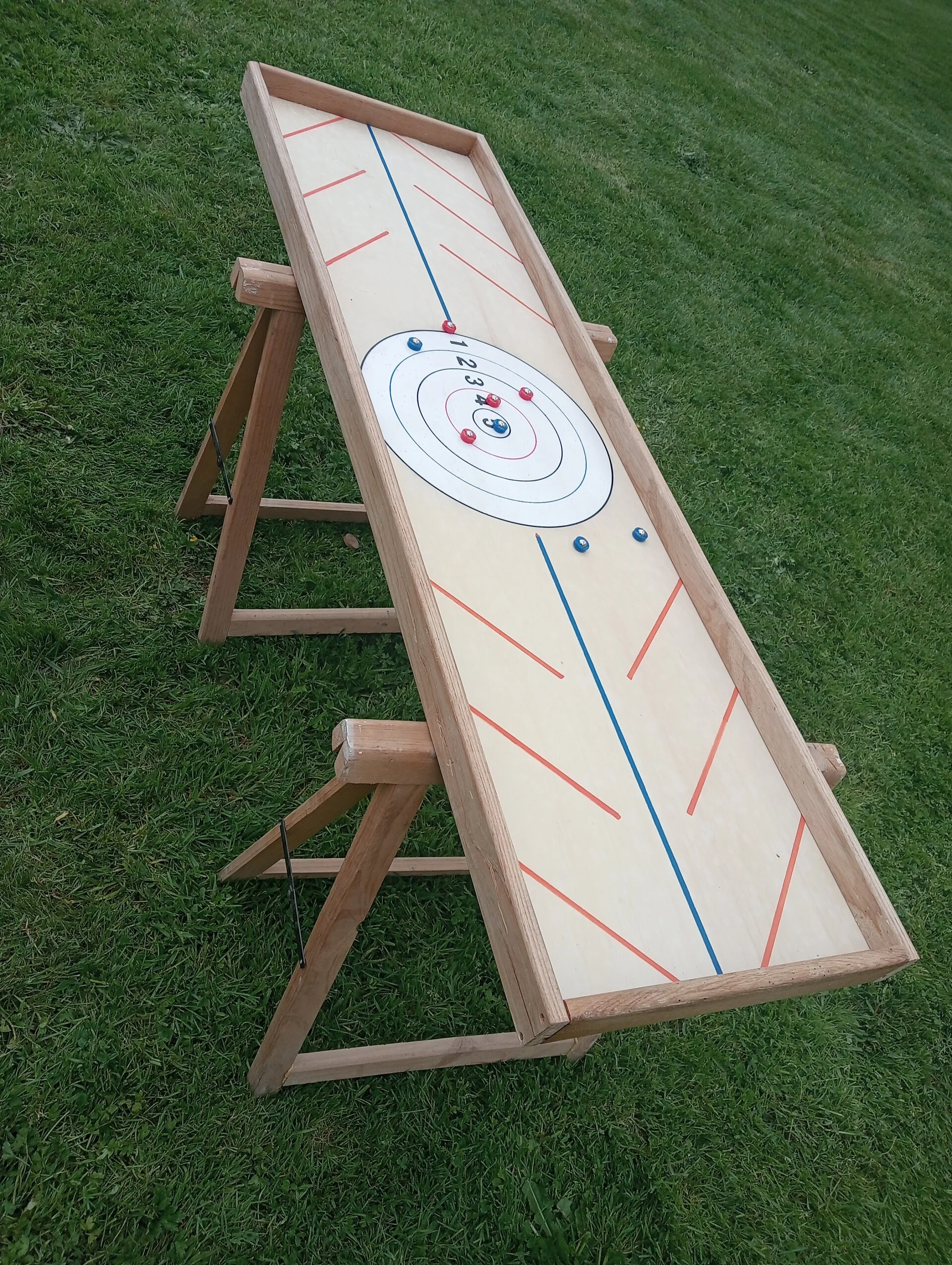 Jeu en bois le curling