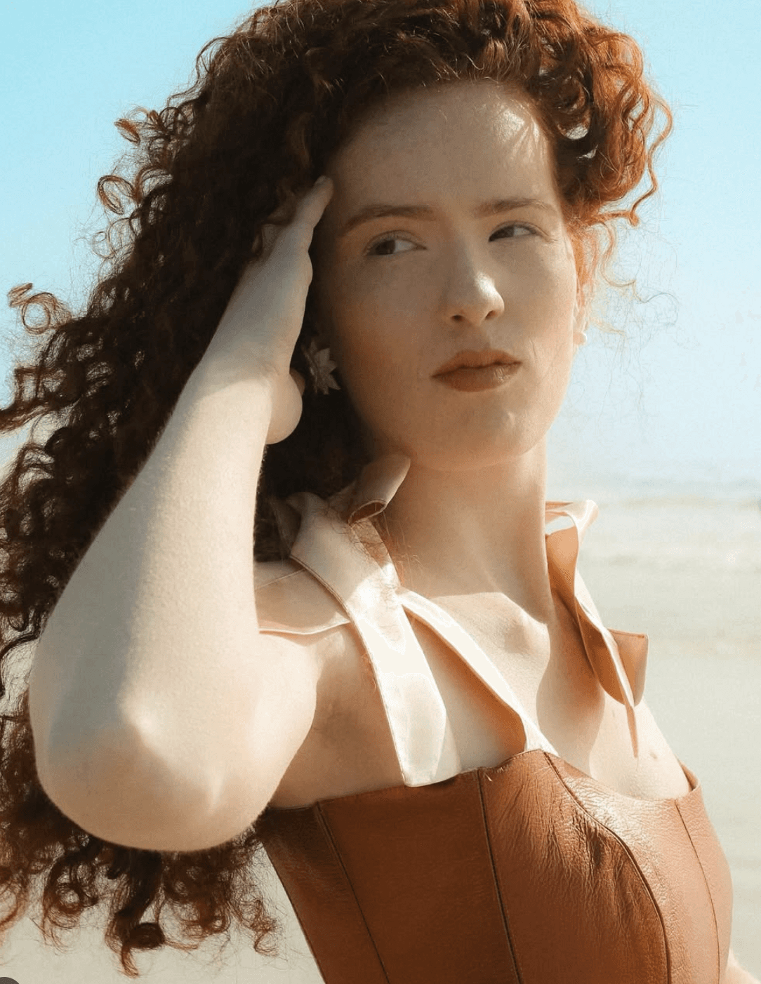 Monochromatic potrait of woman