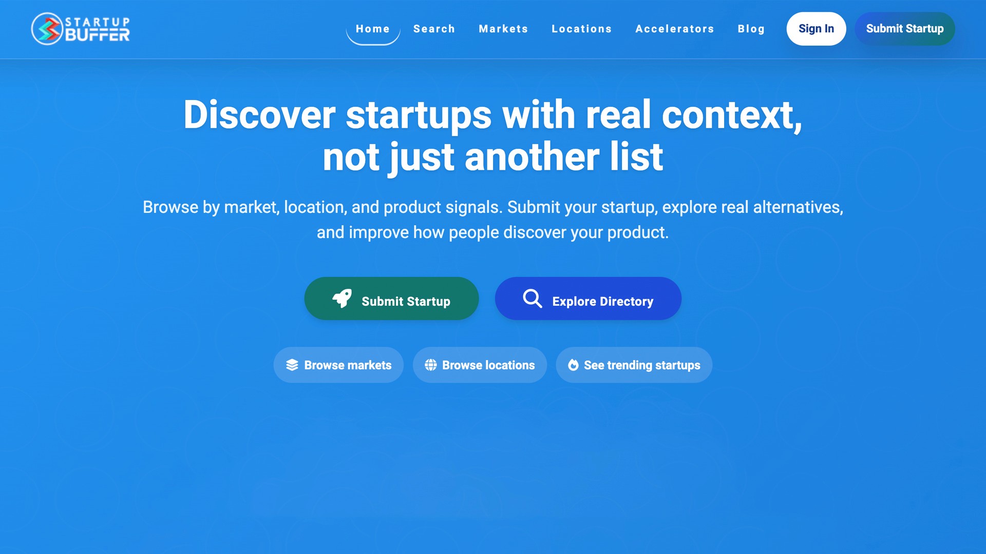 startup buffer directory