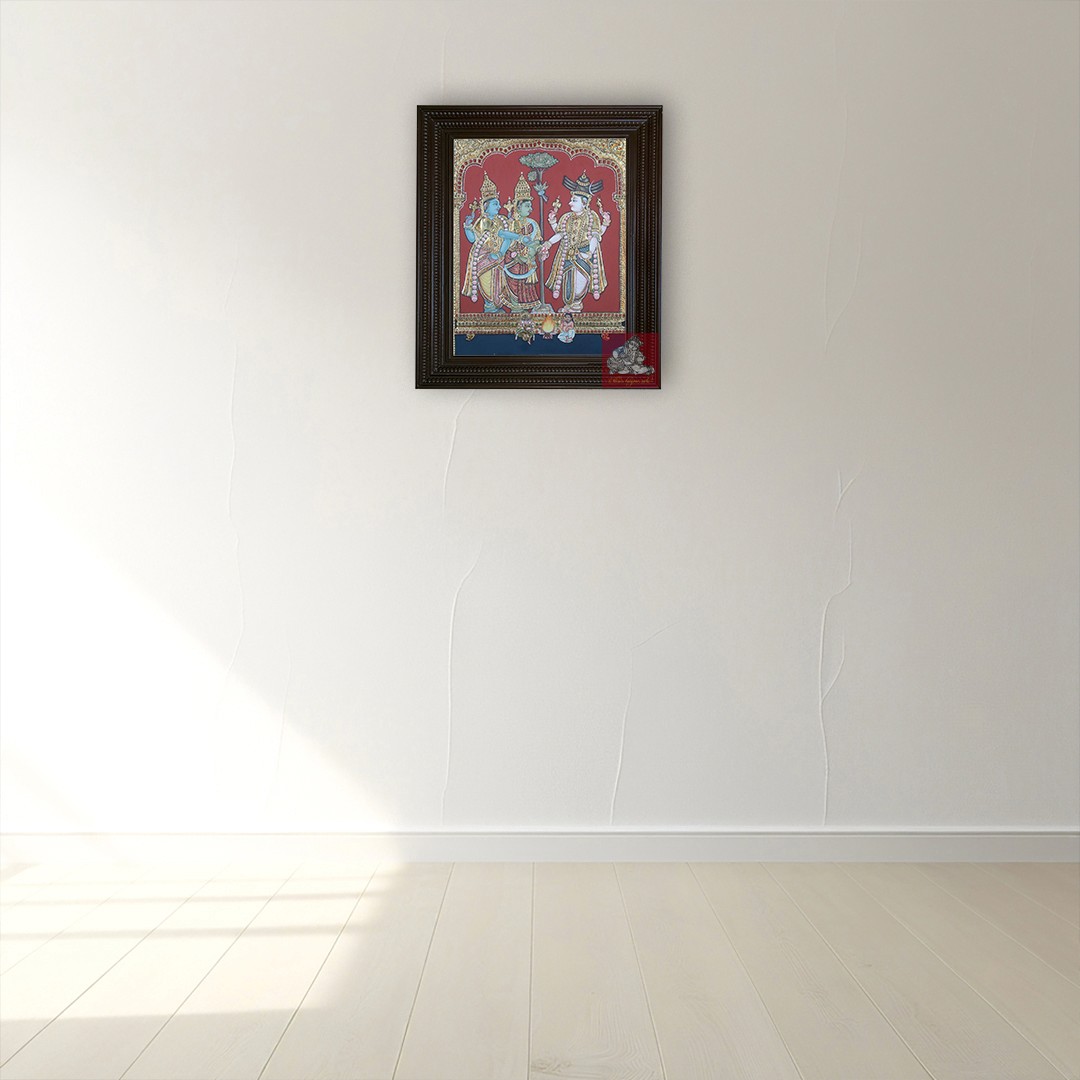 Meenakshi Kalyanam Tanjore Painting