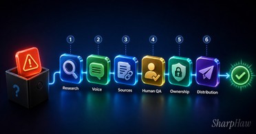 Hiring an AI content agency? Use six checks to protect your blog, brand voice, sources, ownership, and search visibility before you sign.