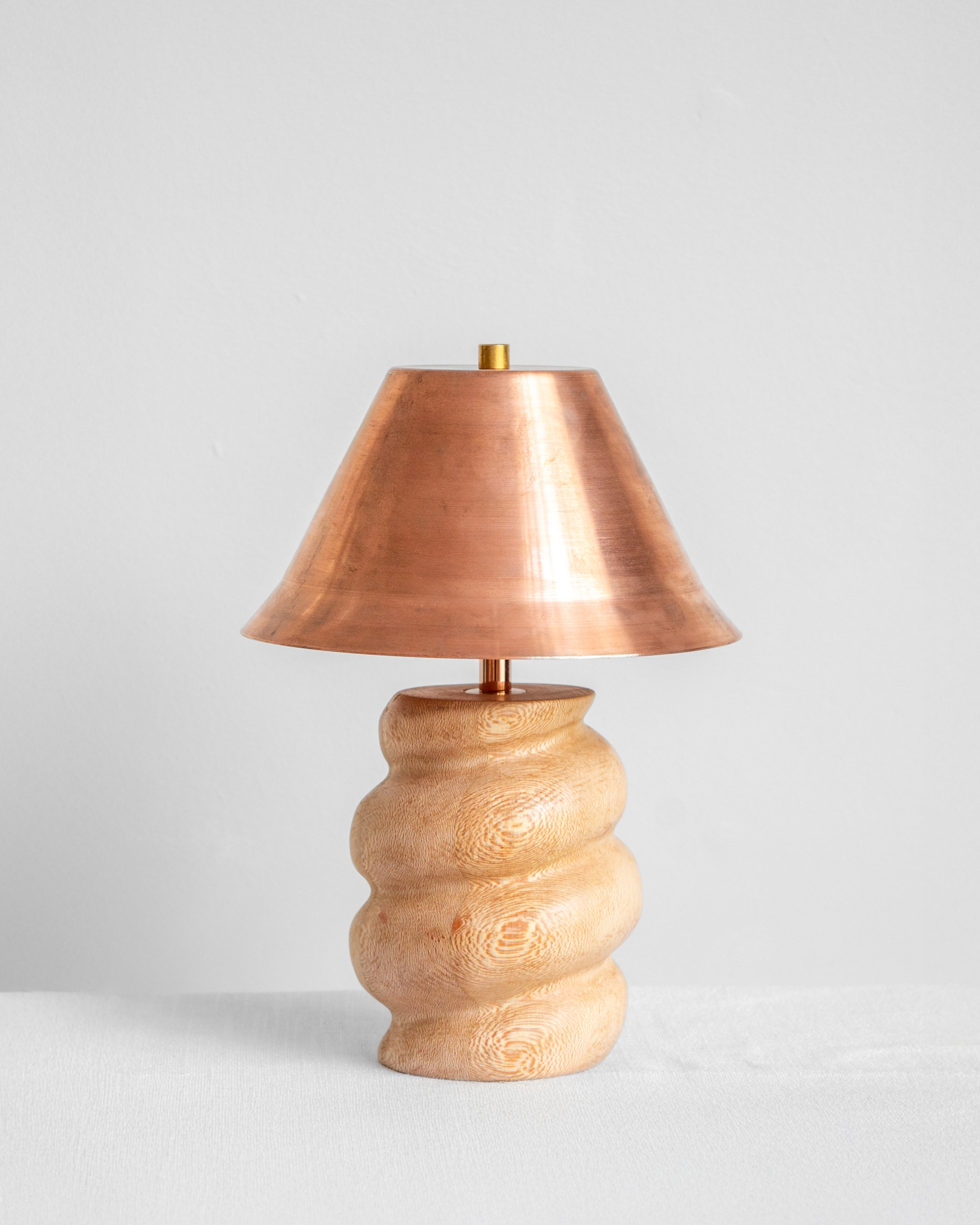 Caracol Desk Lamp with London Plane base and Copper shade available in UK, EU & US/CA wiring