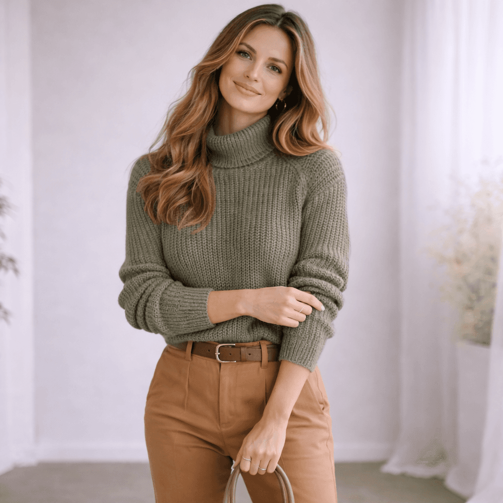 Beautiful lady with a ray of sunlight shining on her face