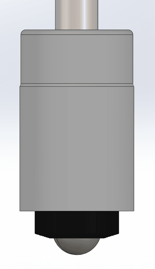 Mechanism appearence when chair is not sat on.