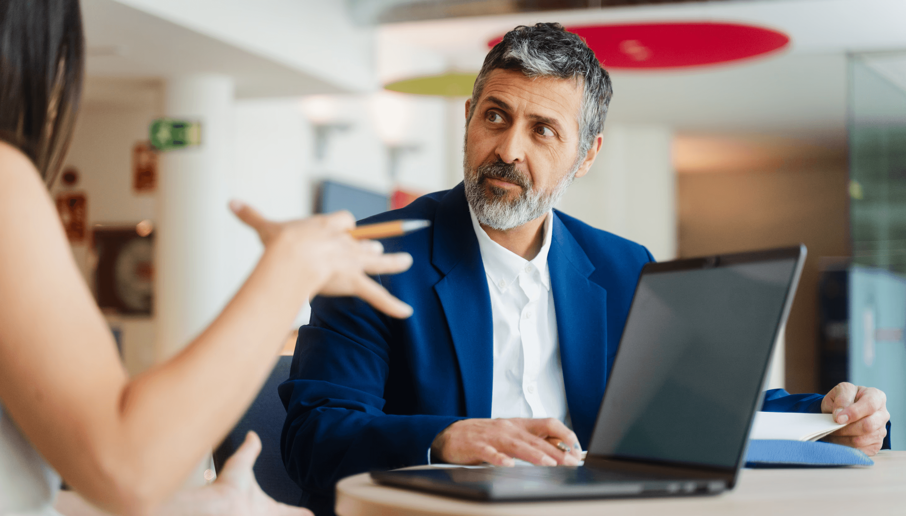 Plan sponsor and employee discuss recordkeeper details