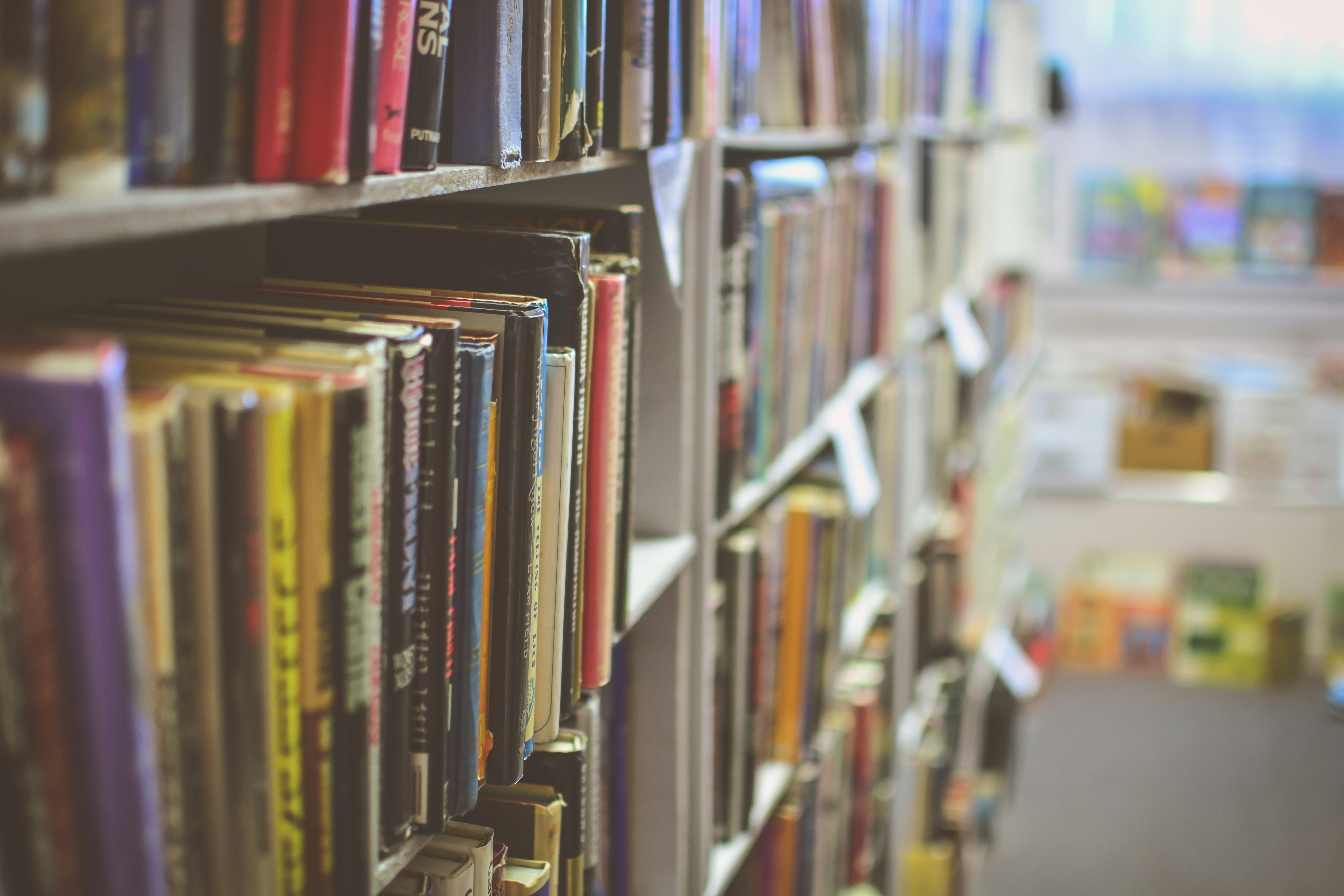 Many Books arranged on shelves- Anatomy Book