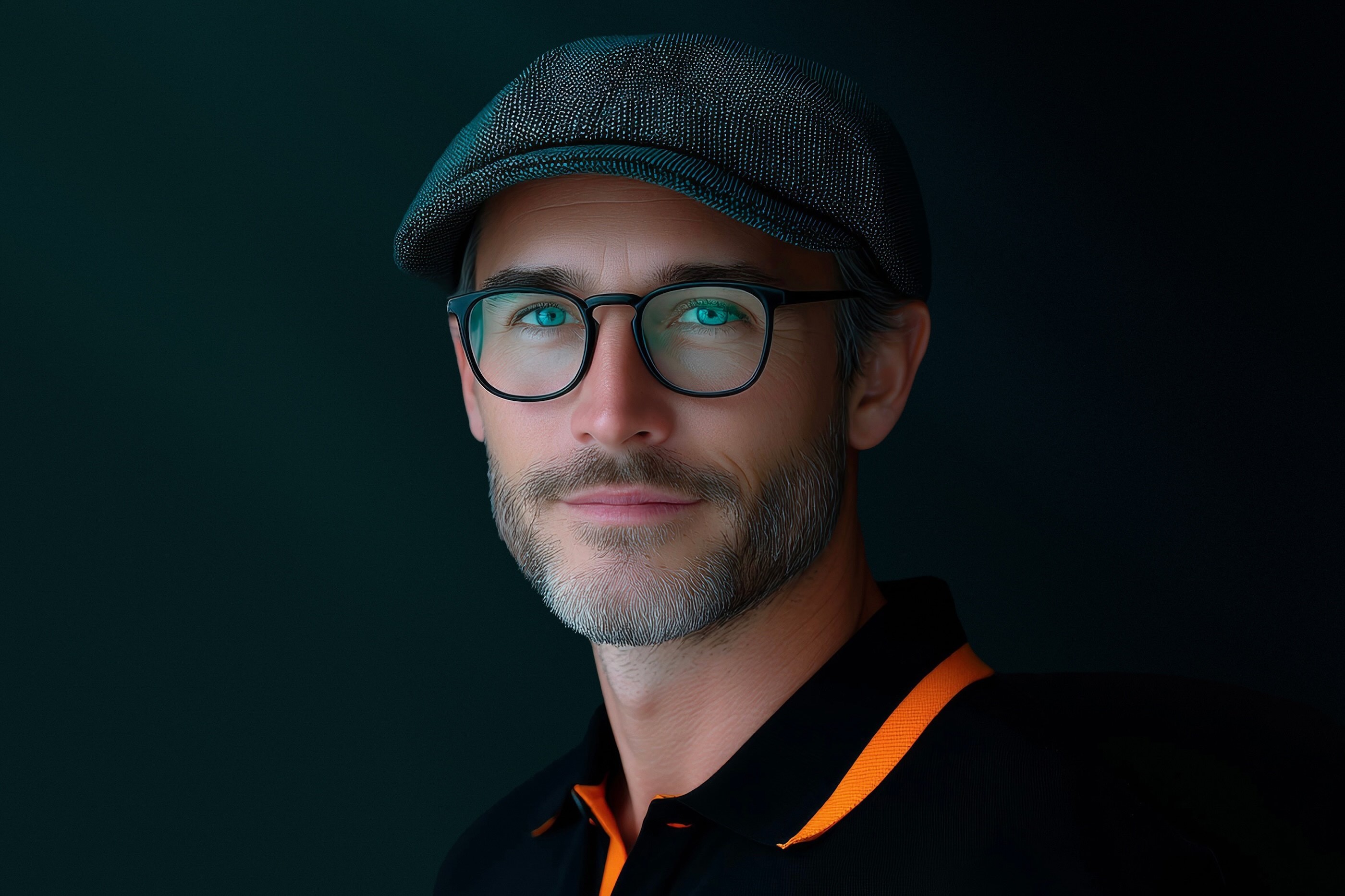 Photographer looking at the camera