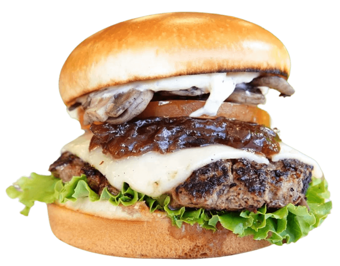 mushroom burger tuscan-style