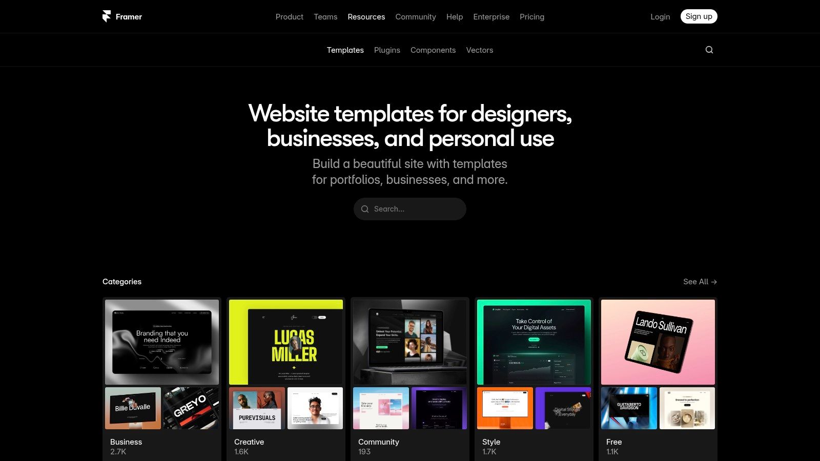Framer Marketplace
