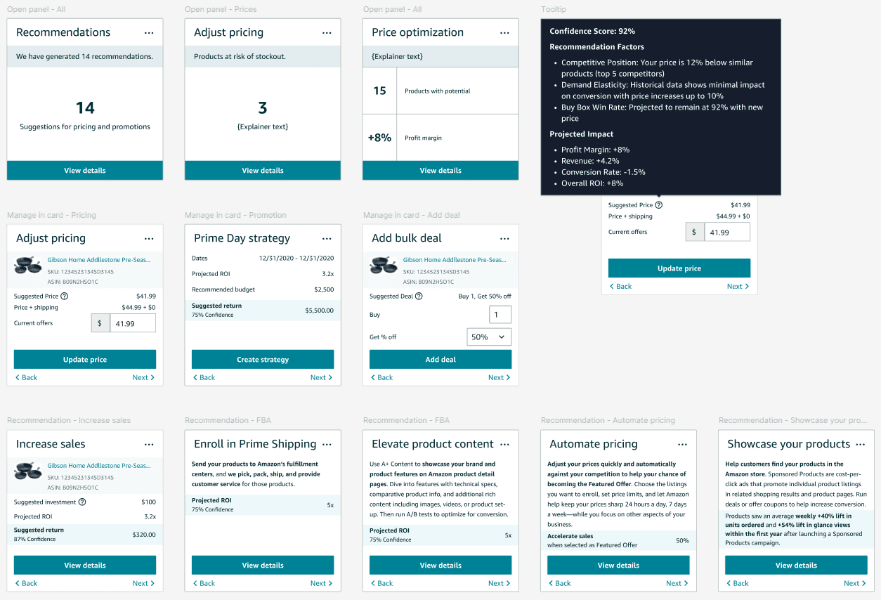 AI Recommendation widgets