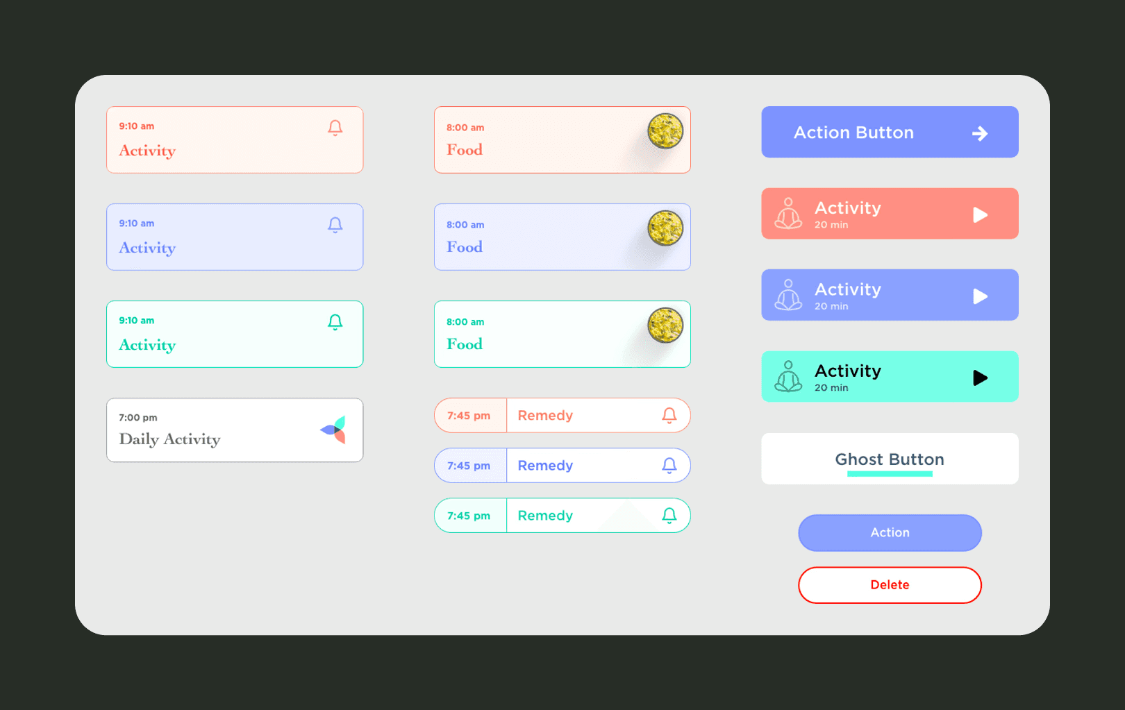 Abstract pattern of white shapes on dark background