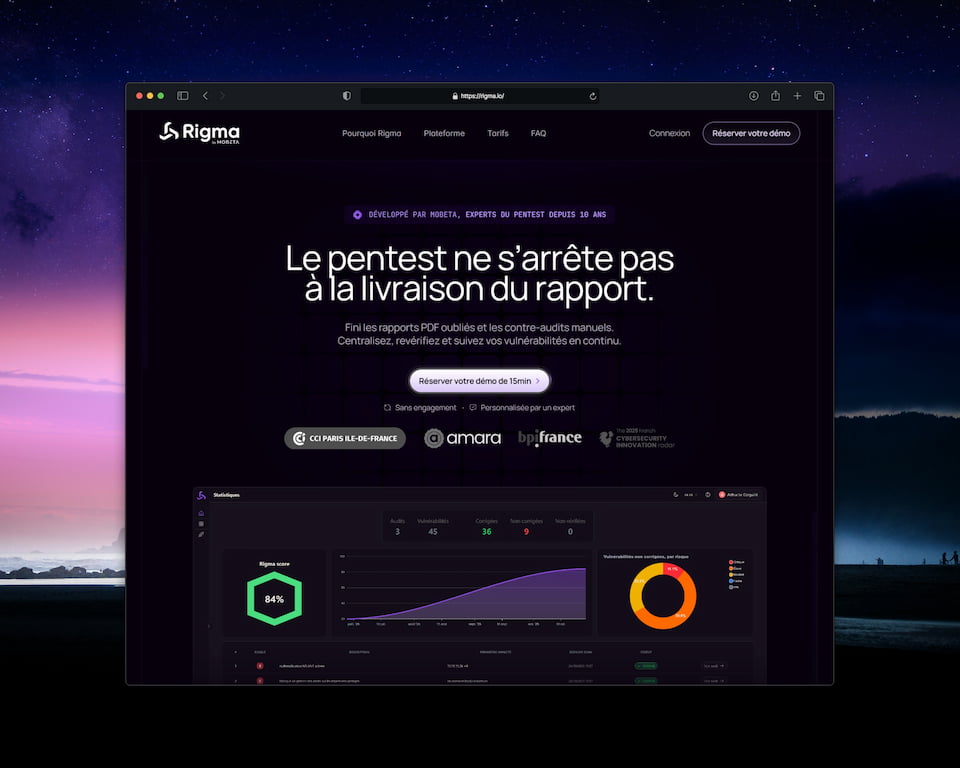 site multilingue framer saas rigma by mobeta
