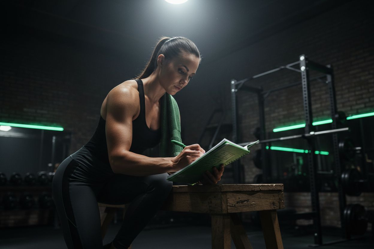 Workout tracking in a notebook