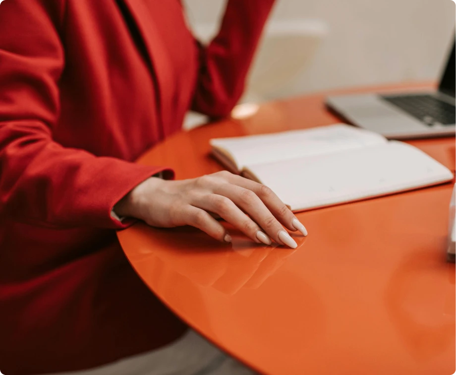 a woman is reading book