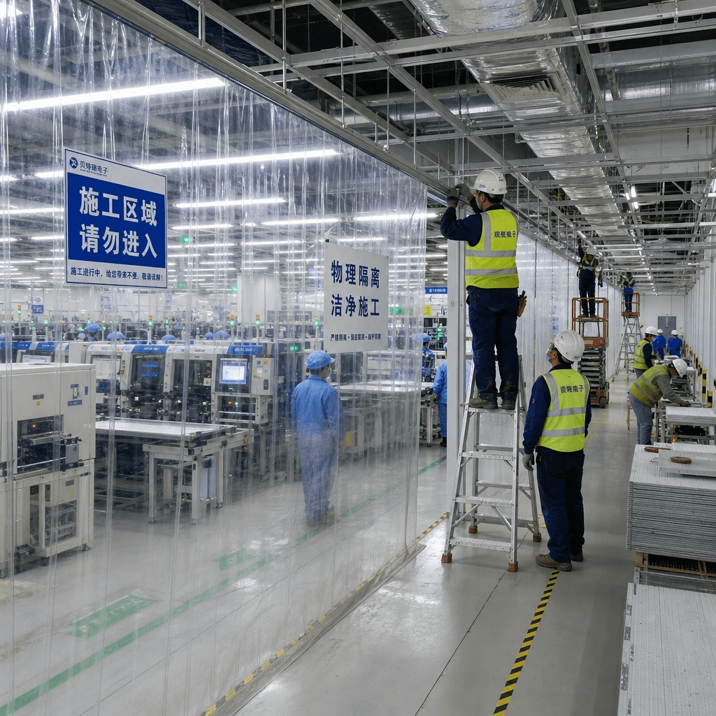 香港電子廠 PCB 工廠現有無塵室升級 ISO Class 6 ESD 系統 改善生產良率 | Hong Kong Electronics Factory Existing PCB Plant Clean Room Upgrade to ISO Class 6 with ESD System Improving Production Yield